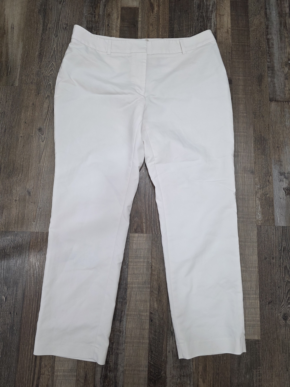 Calvin Klein Slim Fit Women's White Straight-Leg Dress Pants Sz 12
